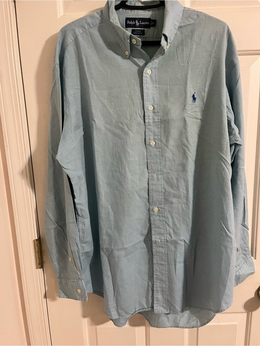 Ralph Lauren Blake Fit Button Down Shirt Men's Size large Blue (see description)
